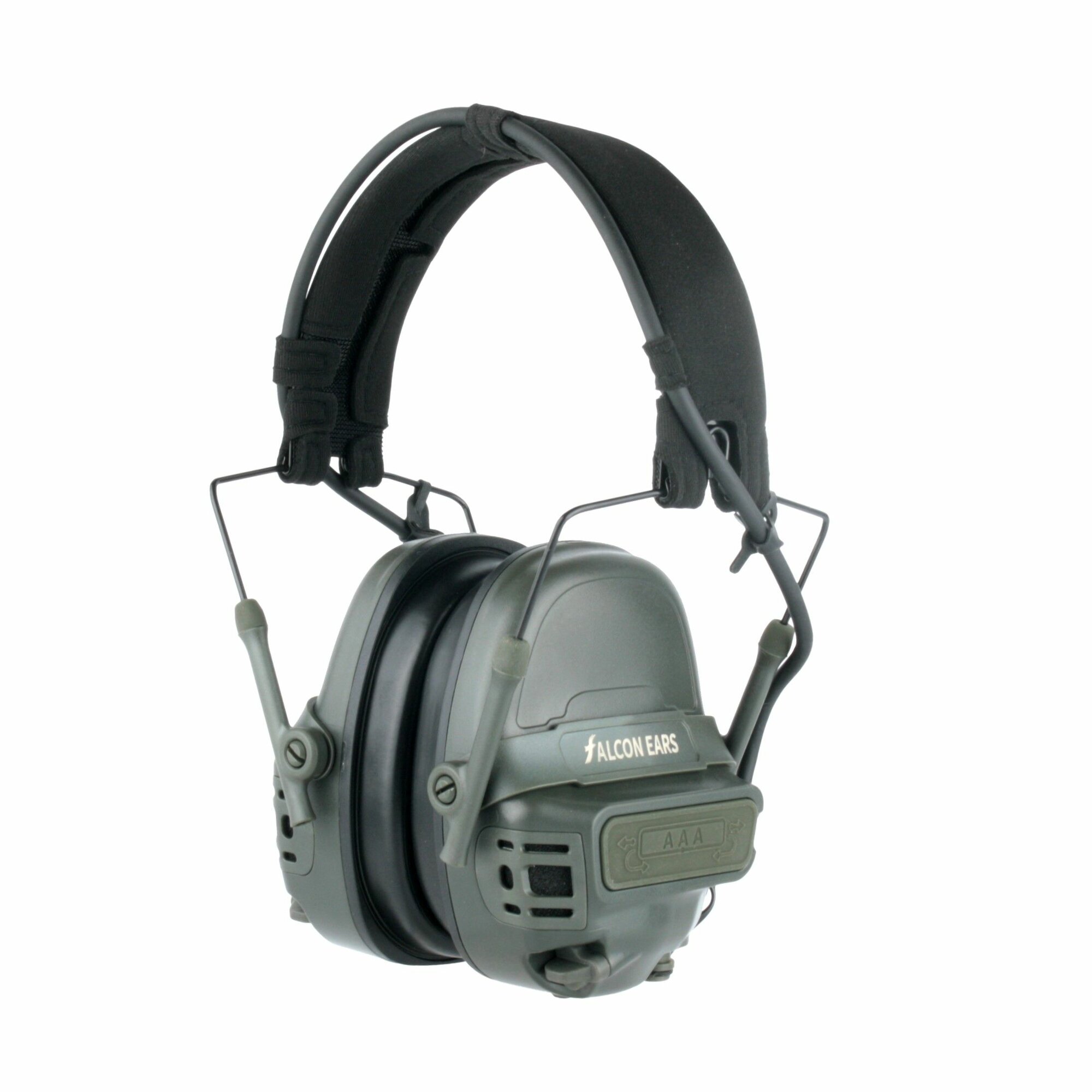 Активные наушники FMA-FCS PRO Falcon Ears Tactical Communication Headset зеленые