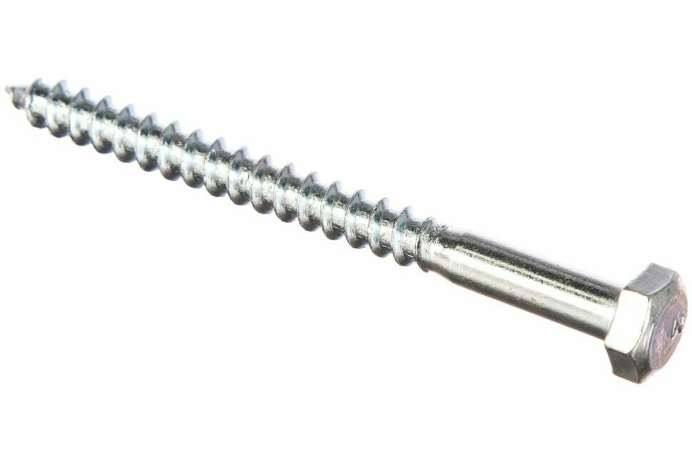Сантехнический болт DIN 571 оцинкованный 6х70 40шт - коробка Tech-Krep 126549