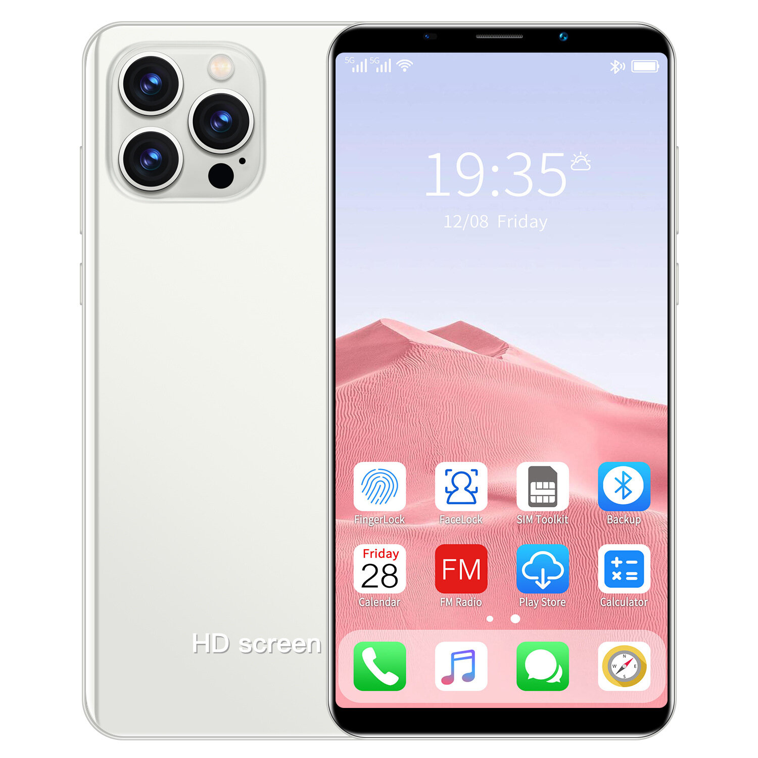 Смартфон i13promax newsinte/Newzent, 4G, 5", 2+8ГБ, золотистый