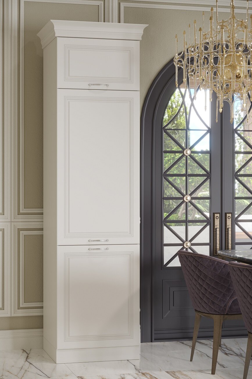 Пенал для хранения "Савио Римо" 0,6 м, цвет айвори, МДФ фасады в эмали