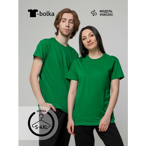фото Футболка t-bolka, размер 54/56, темно-зеленый