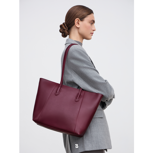 фото Сумка шоппер 2 bags better, красный, бордовый, винный, вишневый, бургунди