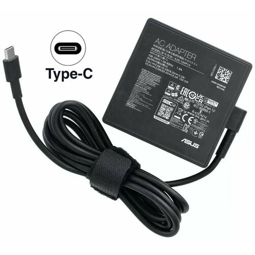 Зарядное устройство для ноутбука Asus, ROG Strix G16 G614JV, 20V - 5A, (Штекер: Type-C) 100 Вт Квадратный