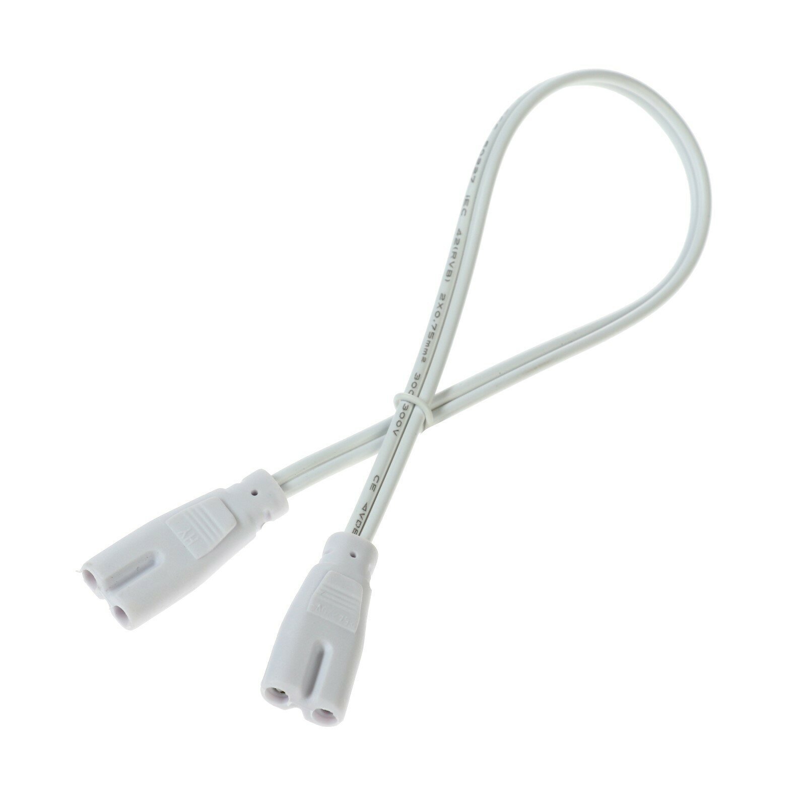 Соединительный провод для светильников разъем L/N 30 см белый