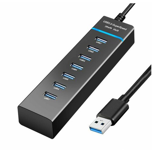 USB Hub разветвитель 7 портов USB 30 5 Гбитс USB концентратор 1050₽