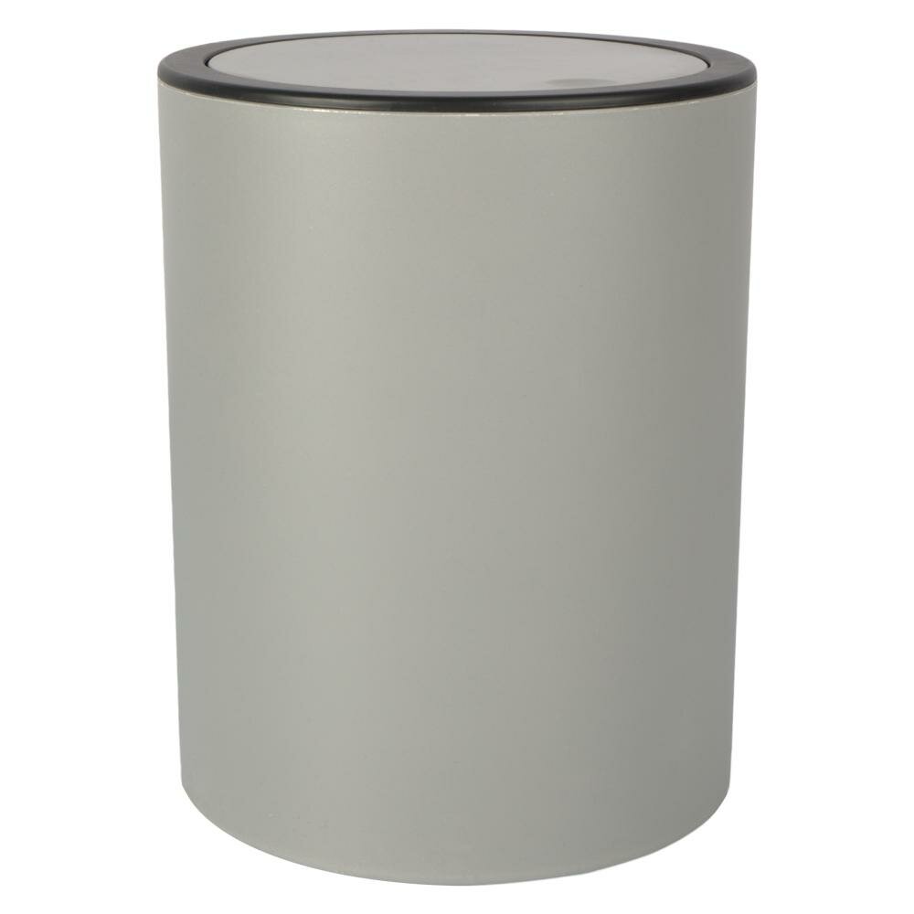 Контейнер для мусора Swensa Lensk Soft SWB-9024GRY 5 л пластик цвет серый матовый