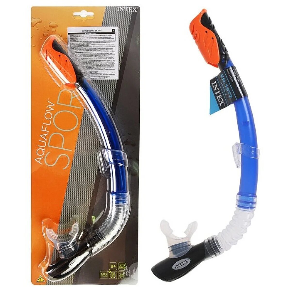 Сноркель Intex Hyper Flow Senior 55924, для взрослых, силикон