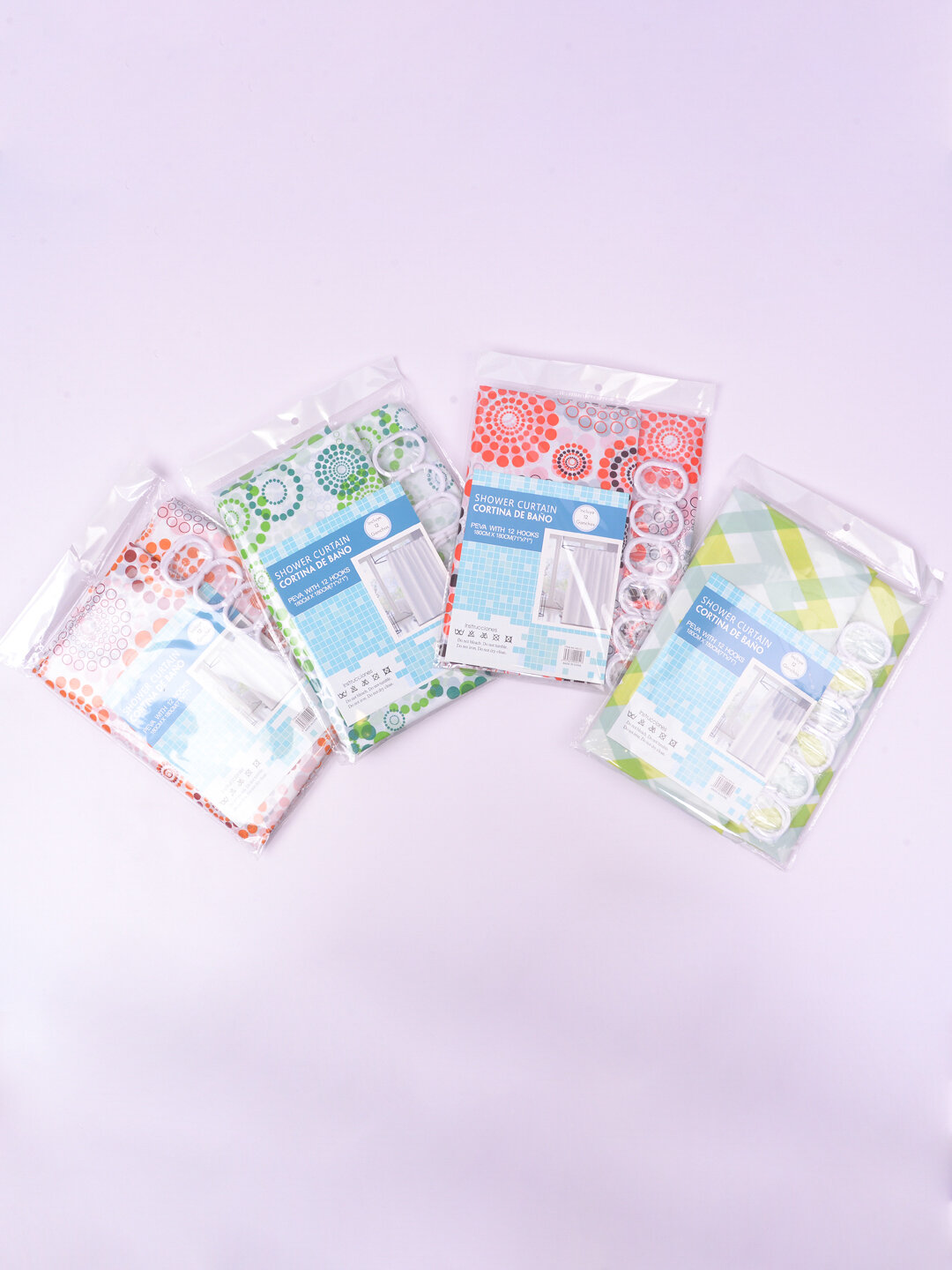 Штора для душа и ванной, 180 * 180 см, влагостойкий, яркий принт — фото 1