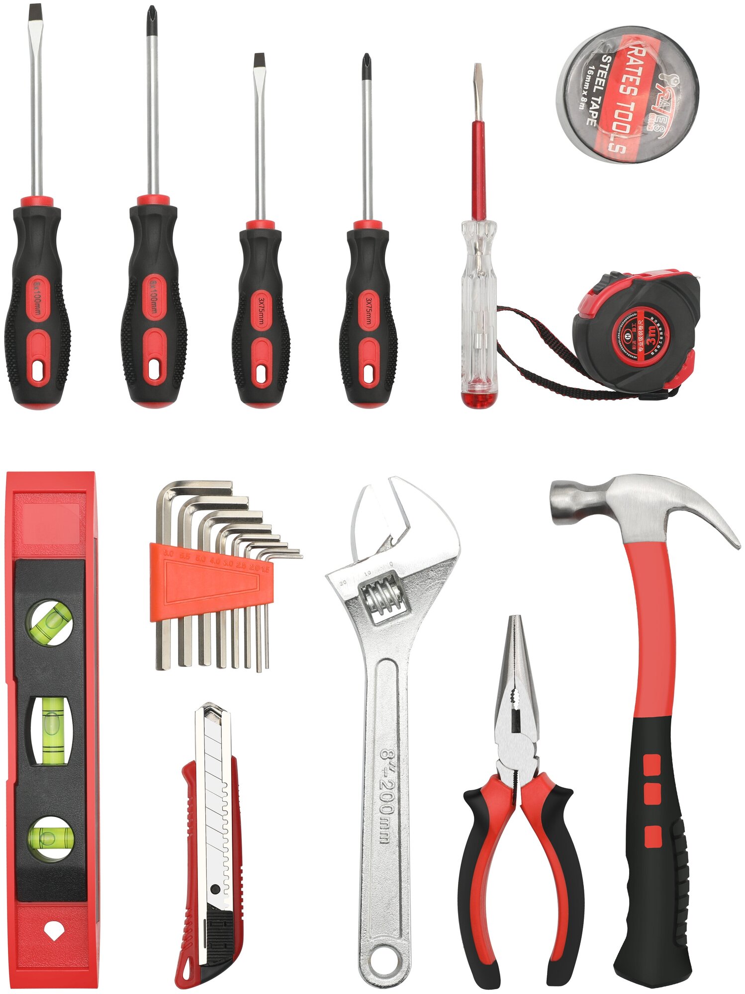 Набор инструментов для дома и автомобиля (20 предметов) GOODKING D-10020 ручной инструмент для ремонта дома в кейсе - фотография № 11