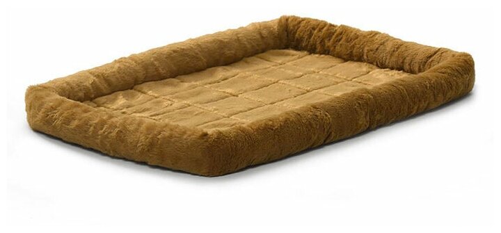 Midwest лежанка Pet Bed меховая 91х58 см коричневая - фотография № 2