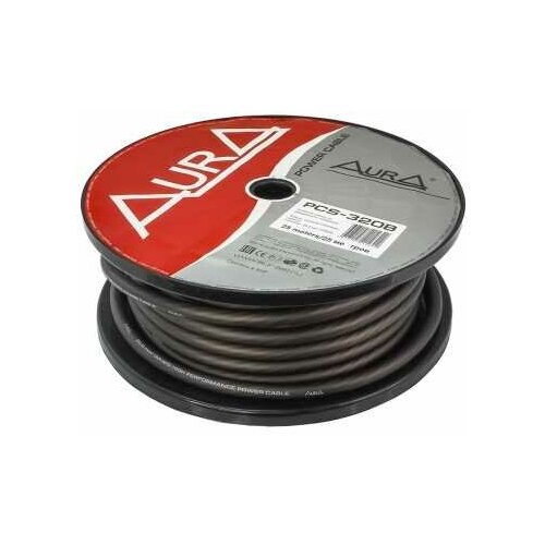 Aura PCS-320B силовой кабель 4AWG (20мм2) чёрный