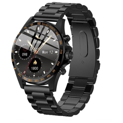 Kingwear Умные часы Smart watch KingWear LW09 Черный корпус с черным металлическим ремнем 529000₽