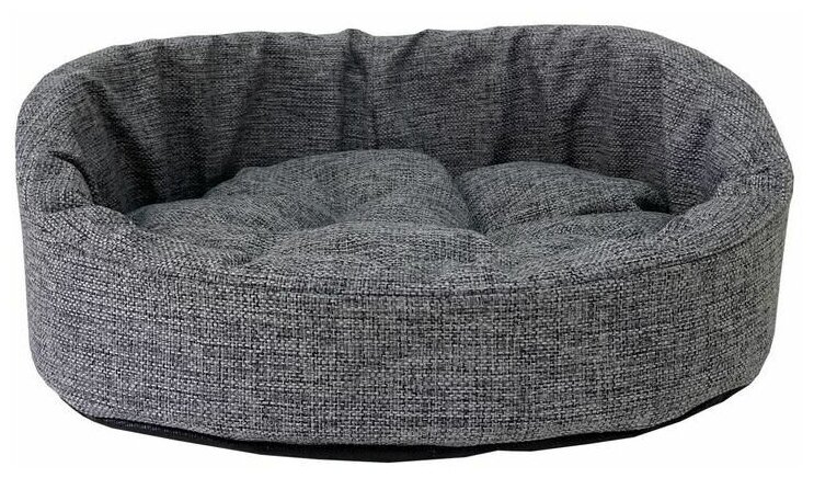 Лежанка HOMEPET Жаккард Wool 49х43х17 см, серый - фотография № 1