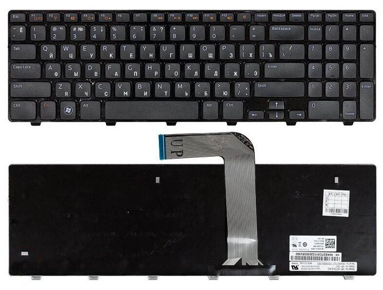 Клавиатура для ноутбука Dell 9ZN5YSW001 русская черная 880₽