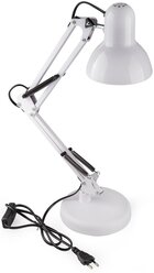 Лампа настольная DL-3- 60W-E27 , основание + струбцина, белый