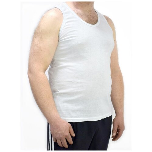 MM-0006 Комплект мужских маек из хлопка амтекс - 3 штуки 48 Белый