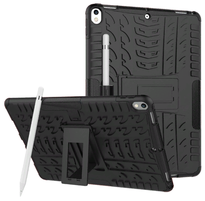 Чехол-бампер MyPads для iPad Pro 2 10.5 A1701, A1709 iPad Air 3 (2019) противоударный усиленный ударопрочный черный