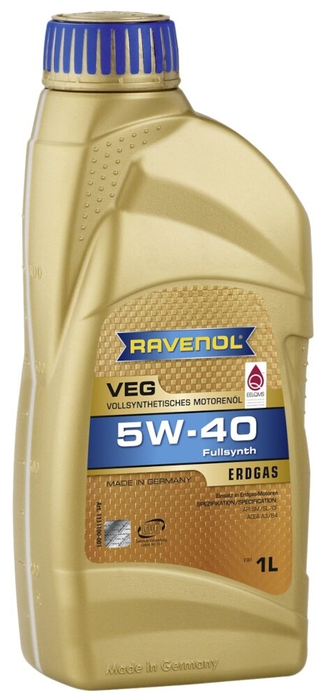 Ravenol Veg A3/B4 Fullsynth 5W40 1Л Ravenol арт. 4014835848313