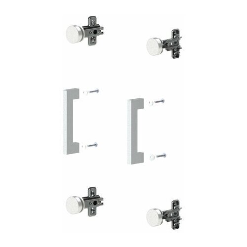 Фурнитура Unitype для двери стеклянной Арго - 1 шт 1596₽