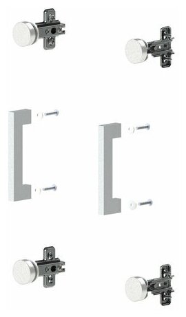 Фурнитура для двери стеклянной "Арго", комплект 2шт, А-стл302,-304,-310, ш/к31474