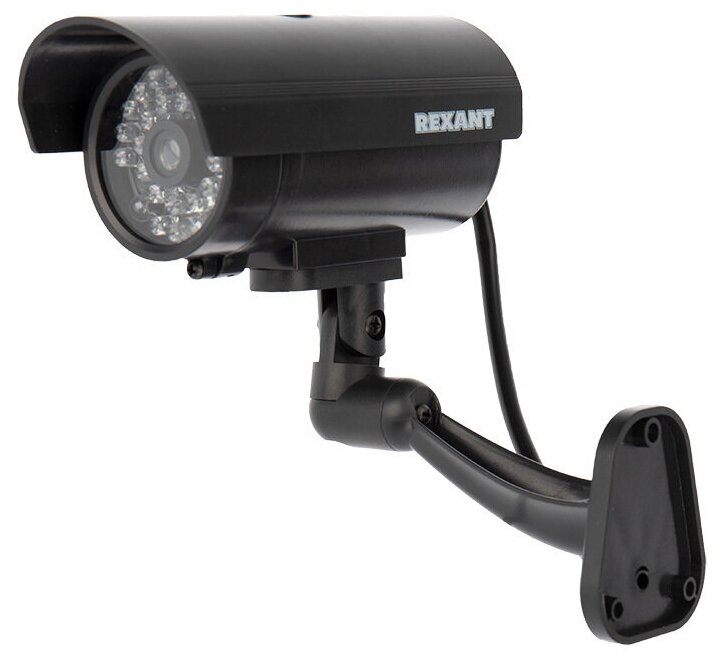Муляж видеокамеры уличной установки RX-309 REXANT с имитацией работы и наклейкой в комплекте
