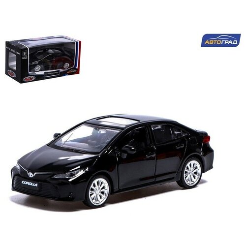 Машина металлическая TOYOTA COROLLA HYBRID, 1:43, инерция, открываются двери, цвет черный