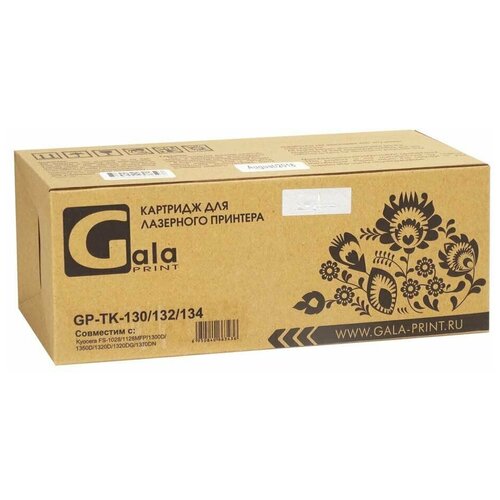 Картридж лазерный GalaPrint GP_TK-130/TK-132/TK-134 совместимый (Kyocera TK-130 - 1T02HS0EUC) черный 7200 стр 5 x 302hs08260 2hs08260 separation feed pickup roller for kyocera fs1028 fs1030 fs1035 fs1100 fs1120 fs1128 fs1130 fs1135 fs1300