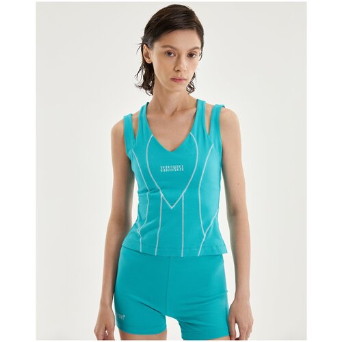 фото Топ из плотного трикотажа shi-shi (44, бирюза)