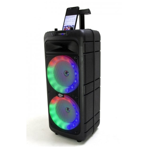 Портативная колонка BT SPEAKER ZQS-8211 Bluetooth, с микрофоном для караоке, FM, MP3 и подсветкой
