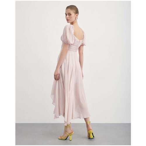 фото Платье из шелка с рукавами-буфами (m) i am studio