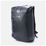 Рюкзак на молнии, 3 наружных кармана, цвет чёрный - изображение