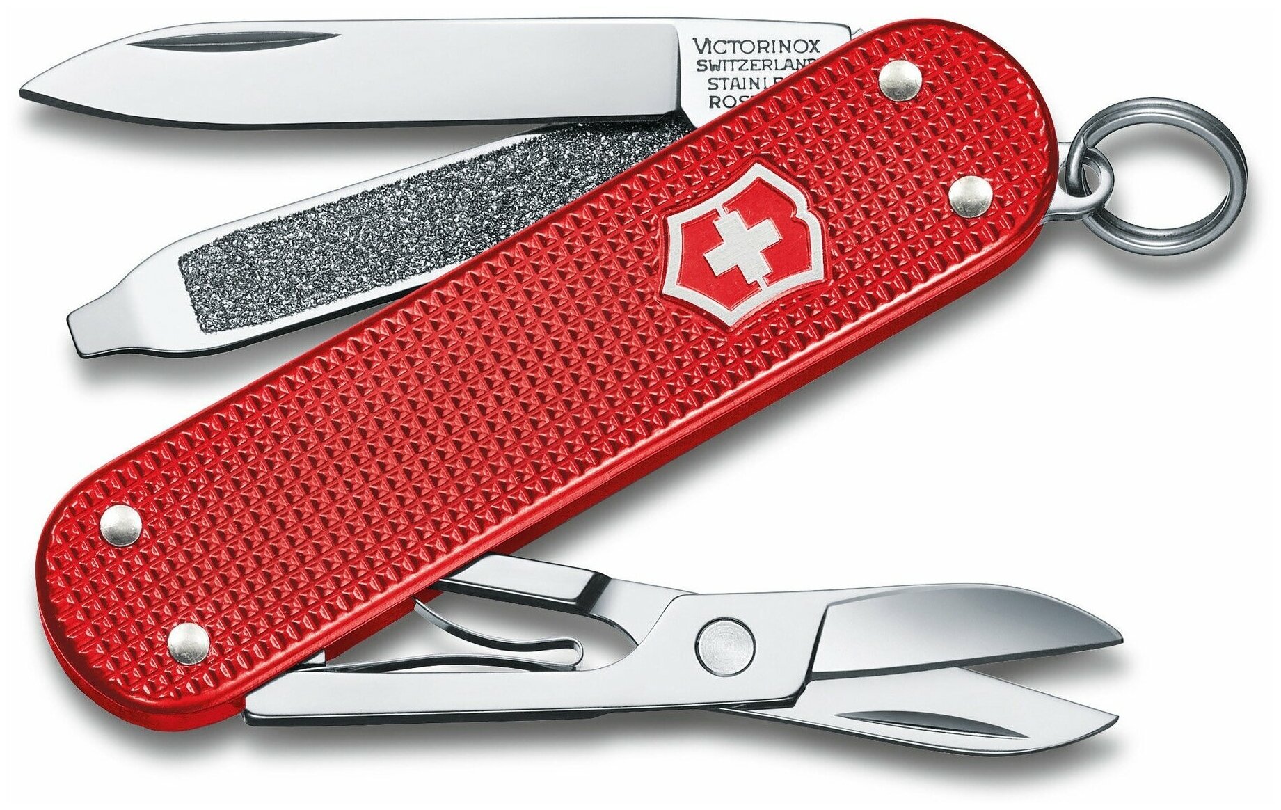 Нож-брелок Victorinox Classic SD Alox Colors, 58 мм, 5 функций, "Sweet Berry" - фотография № 1