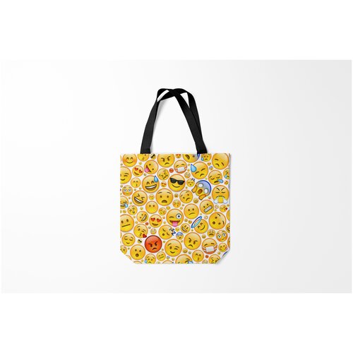 фото Сумка-шоппер / 40х40 см / популярные иллюстрации / другие смайлы. burnettie