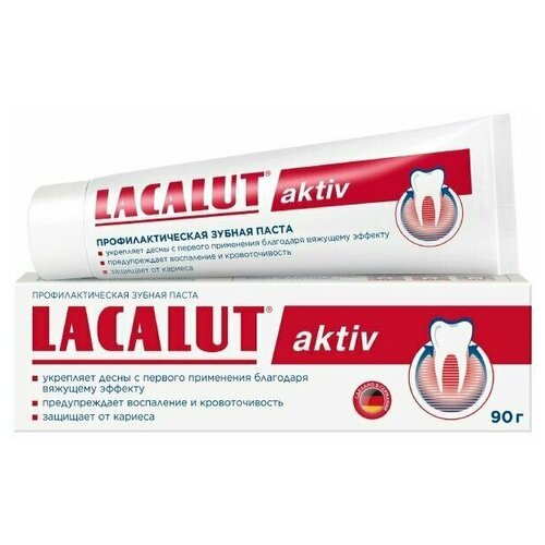 Паста зубная профилактическая Aktiv Lacalut/Лакалют 90г паста зубная sensitive lacalut лакалют 90г