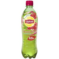 Чай Lipton Зеленый Земляника и Клюква, ПЭТ, 0.5 л