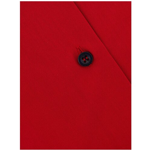 фото Рубашка мужская длинный рукав greg 630/139/red/z/b/1p, полуприталенный силуэт / regular fit, цвет красный, рост 174-184, размер ворота 44