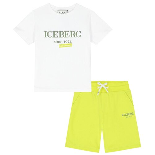 CMBICE0100J, футболка и шорты, ICEBERG, Bianco, трикотаж, мальчики, размер XXL