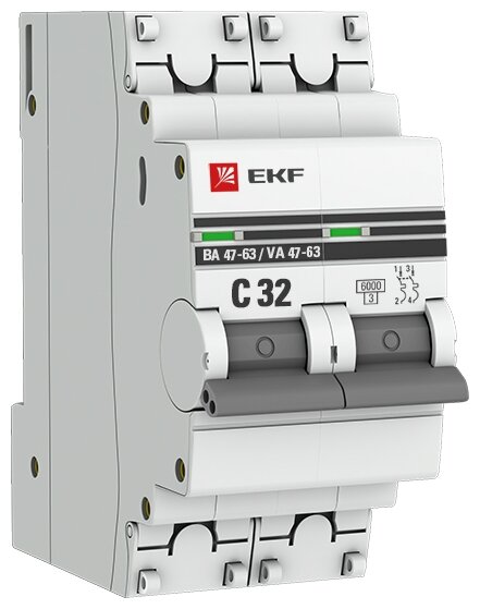 Автоматический выключатель EKF ВА 47-63 (C) 6kA