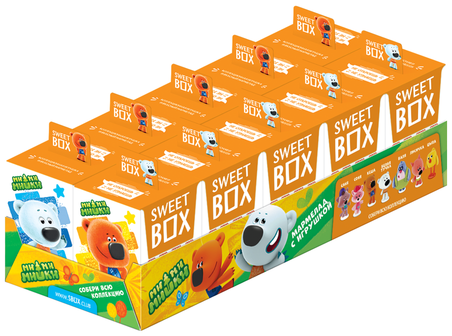 Sweet Box Конфитрейд свитбокс МИ-МИ-МИШКИ 4 Мармелад с игрушкой в коробочке, 10г - фотография № 15