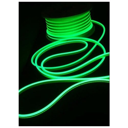 Светодиодная лента гибкий неон NEO, 3 м, 8х16 мм, 12В, IP67, 120 LED/m, Зеленый