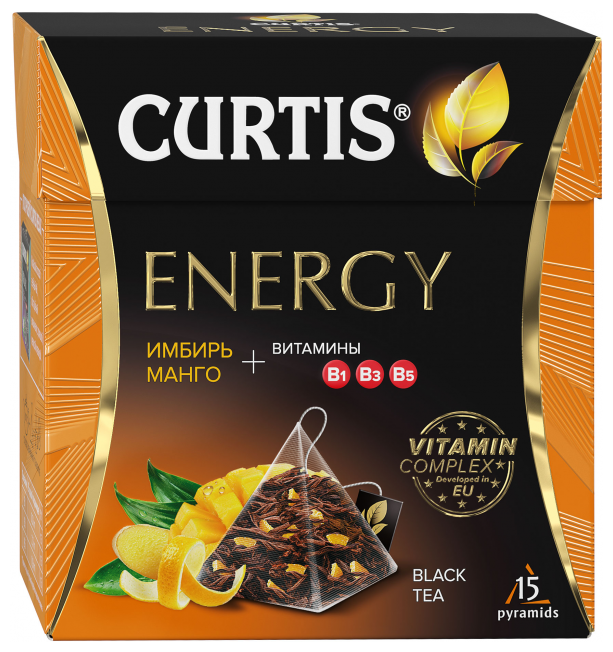 Чай черный Curtis "Energy", с добавками, 15 пирамидок - фотография № 11