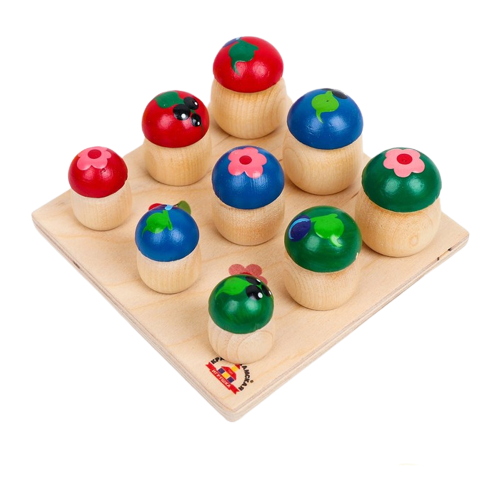 Развивающая игрушка Краснокамская игрушка Грибочки, H-45, бежевый развивающая игрушка краснокамская игрушка н 62 бежевый желтый зеленый красный голубой