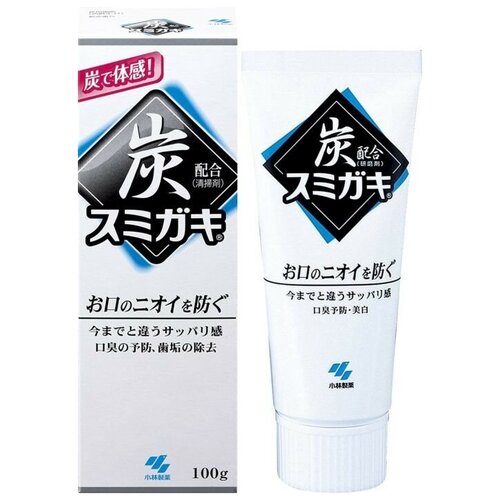 Зубная паста Kobayashi Sumigaki Угольная, 100мл