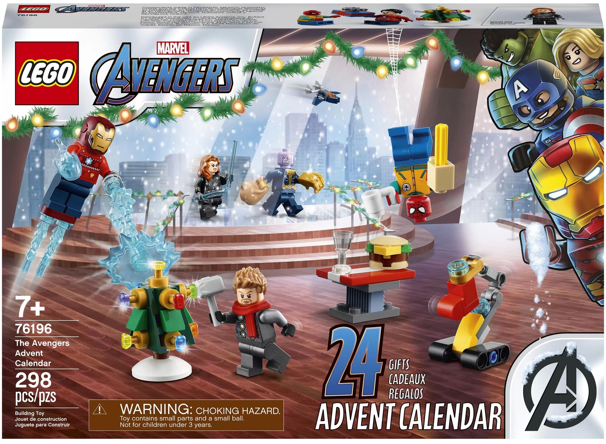 Конструктор LEGO Super Heroes 76196 Новогодний календарь 2021, 298 дет. —  купить в интернет-магазине по низкой цене на Яндекс Маркете
