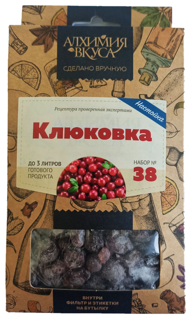 Алхимия вкуса Набор для настойки №38 Клюковка, 54 г, картонная упаковка