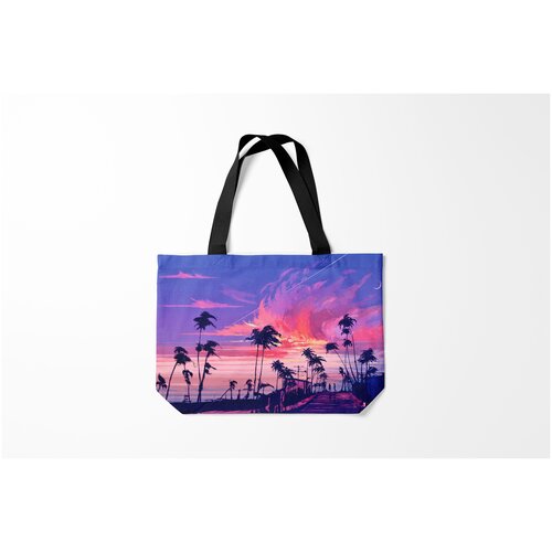 фото Сумка-шоппер / 46х35 см / популярные иллюстрации / природа пейзаж burnettie