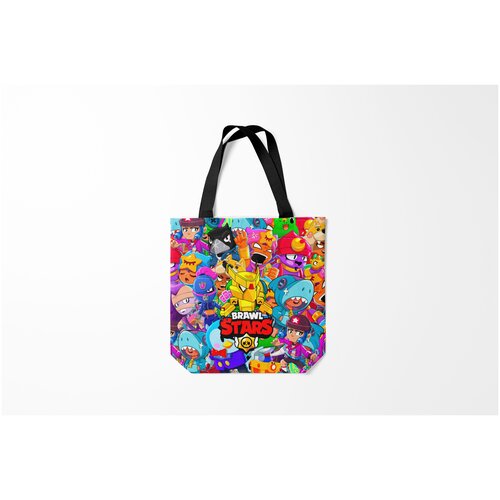 фото Сумка-шоппер / 40х40 см / геймерам / brawl stars mecha crow ворон burnettie