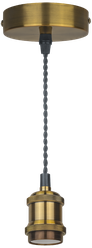 Декоративный подвесной светильник Navigator 93 160 NIL-SF01, под лампу 60 Вт, Е27, бронза