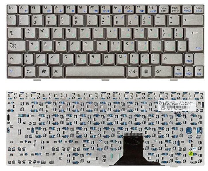 Клавиатура для ноутбука Asus V021562LS1 русская серебристая 1580₽