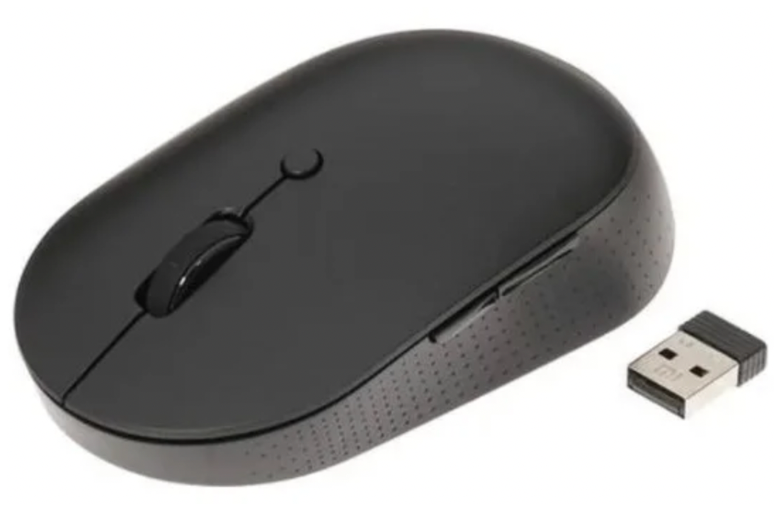 Беспроводная мышь Xiaomi, оптическая мышь, компьютерная мышь черного цвета с 2 типами соединения